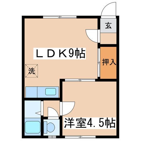 横川マンションＣの物件間取画像